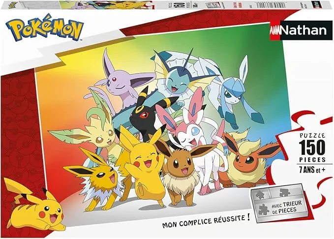 Puzle Infantil Pokémon Evoli y Sus Evoluciones
