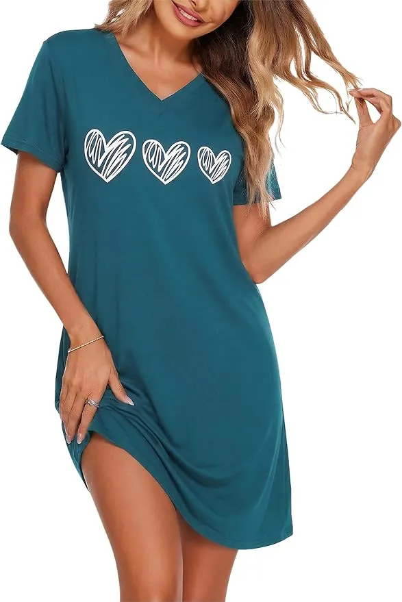 Camisón Estampado Corazones