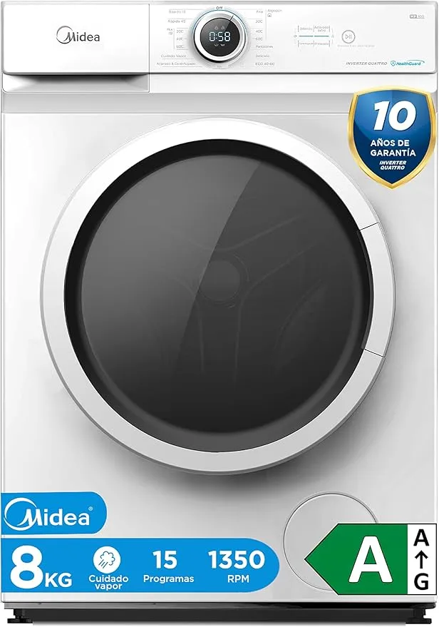 Midea Lavadora 8kg Carga Frontal