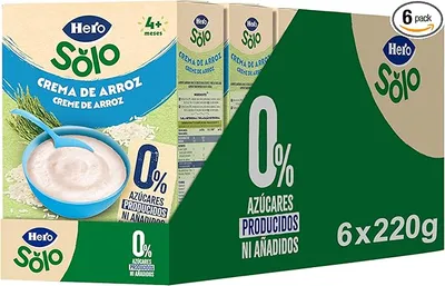 Hero Solo Papilla Crema de Arroz para Bebés Desde 4 Meses