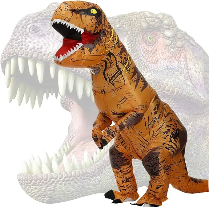 Disfraz Hinchable T-Rex Adulto para Fiestas y Carnaval