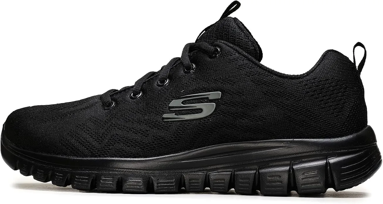 Skechers Graceful Get Connected - Zapatillas Mujer Negro Malla