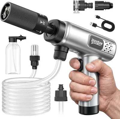 Hidrolimpiadora Inalámbrica Portátil 1800W con Boquilla 5 en 1 y Depósito de Espuma