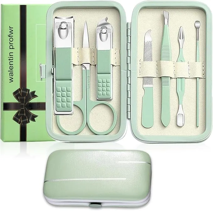Kit Completo de Manicura y Pedicura con Funda para Regalo