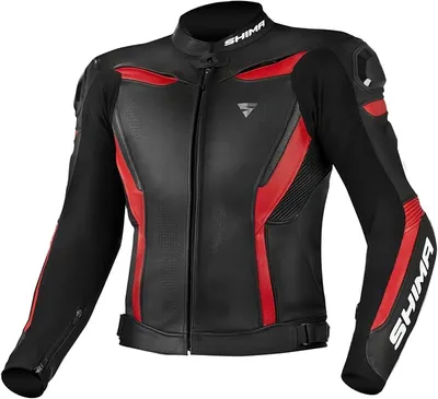 Chaqueta Moto Hombre SHIMA CHASE Cuero Verano con Protecciones
