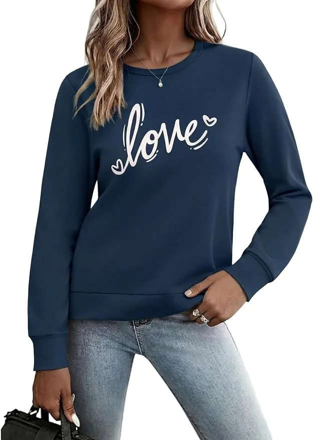 Sudadera Gyabnw Mujer Manga Larga Estampado Love Casual