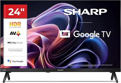 TV Sharp 24" Full HD LED Google TV HDR10 Dolby Digital