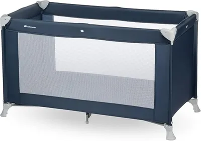 Bebeconfort Soft Dreams Cuna de Viaje Ligera para 0-3 Años (60x120 cm) - Azul Marino
