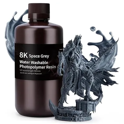 ELEGOO 8K Resina Lavable al Agua Gris 1KG