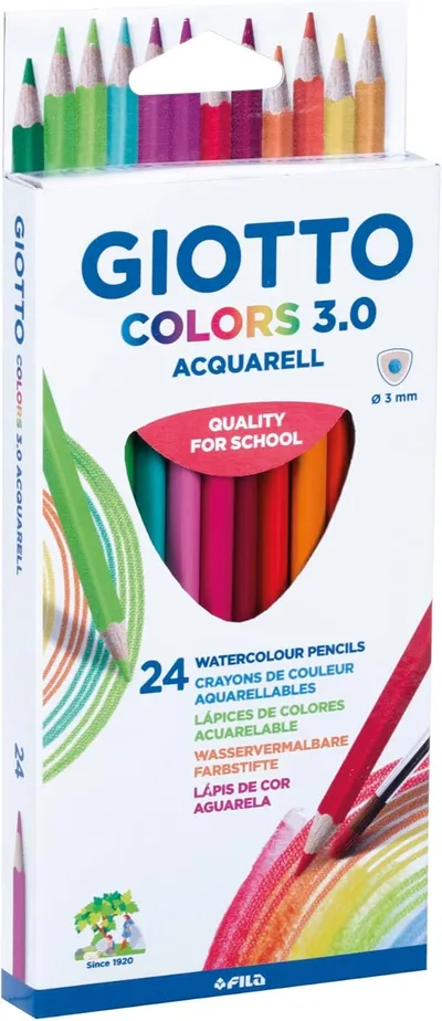 Lápices acuarelables Giotto Colors 3.0