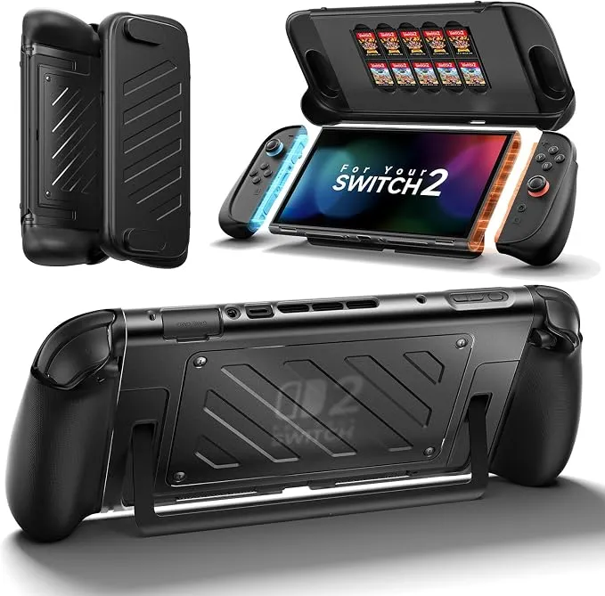 Funda Protectora Dividida JSAUX para Nintendo Switch 2 con Agarre Ergonómico