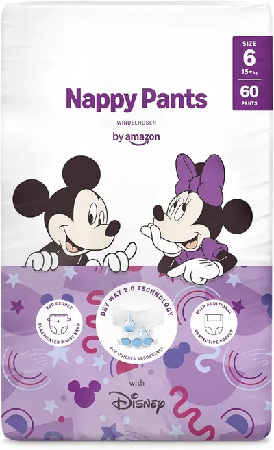 Amazon pañales de aprendizaje Disney, talla 6