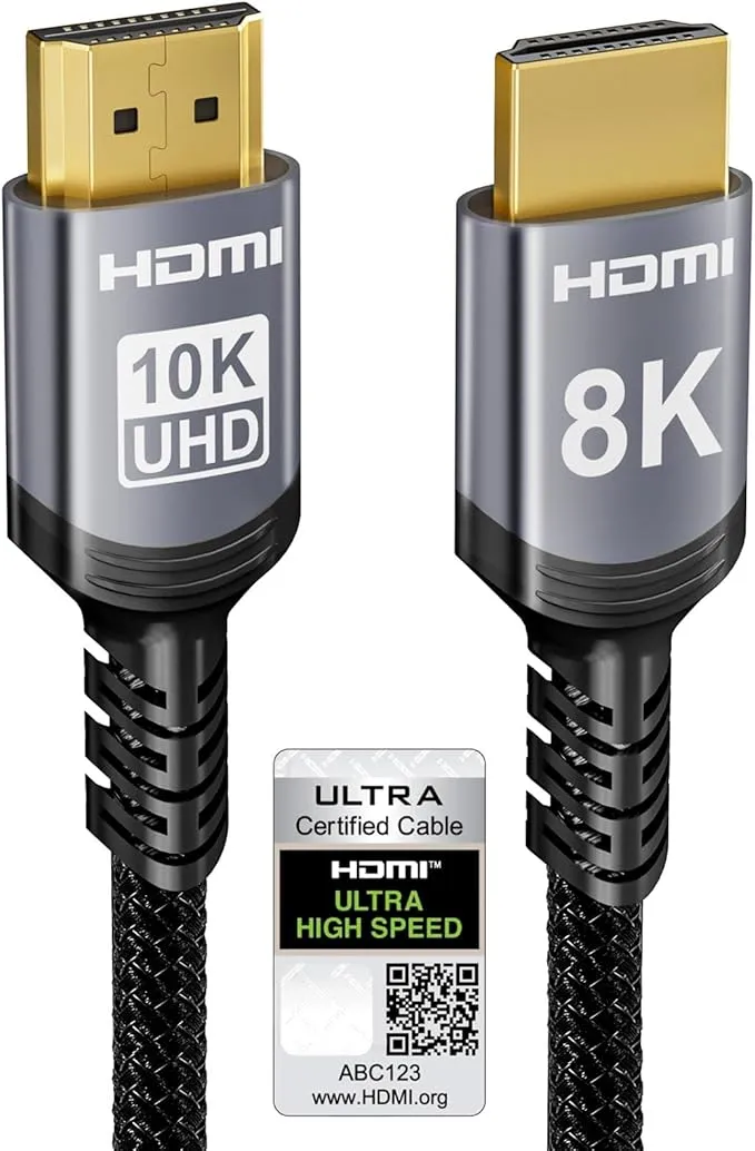 Sniokco Cable HDMI 2.1 Certificado 48Gbps 3 Metros