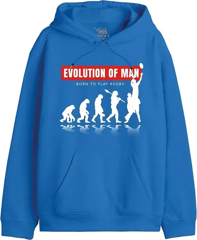 Sudadera Republic Of California Evolution of Rugby UXREPCZSW030 para Hombre - Azul Rey, Talla M