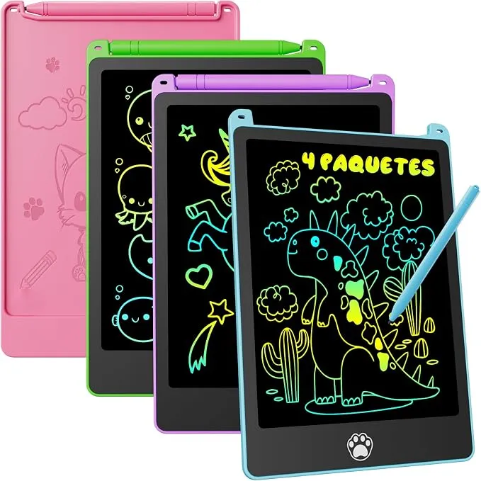 Pack 4 Tabletas Escritura LCD 8.5" para Niños
