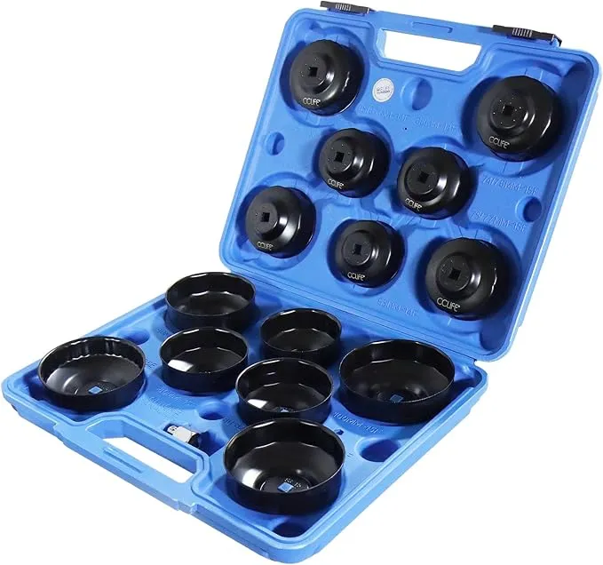 CCLIFE 15 Pcs Juego de Llaves de Filtros de Aceite