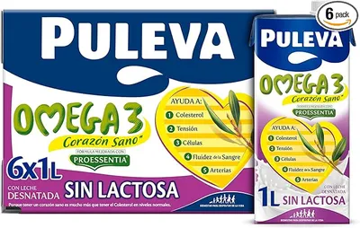 Puleva Omega 3 Proessentia Sin Lactosa brik 1L - Caja 6 litros