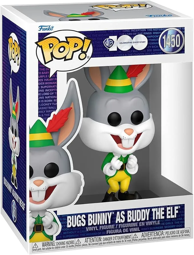 Funko Pop! Movies: Warner Bros 100th - Bugs Bunny as Buddy Figurine