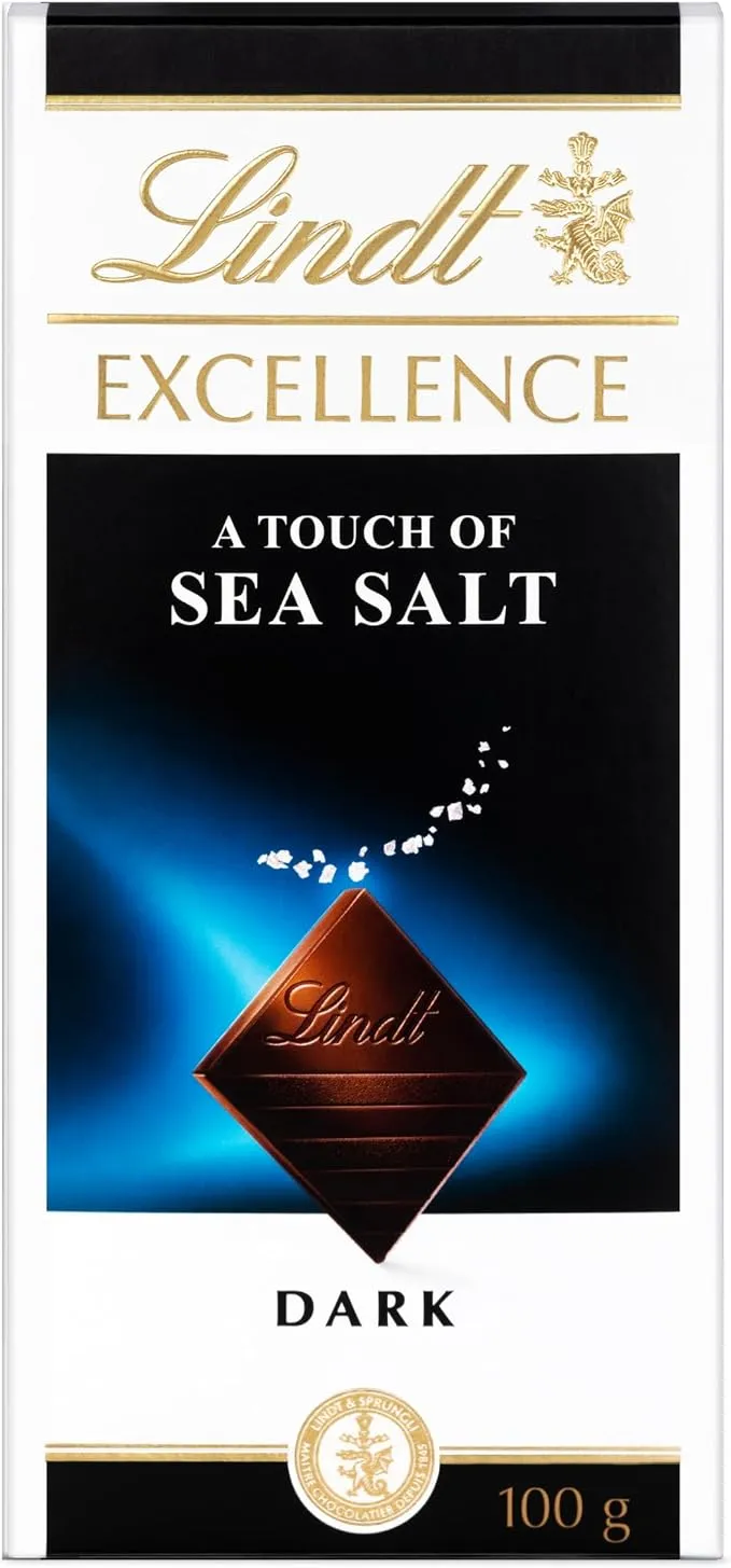 Lindt Excellence Chocolate Negro Puro con Flor de Sal 100g