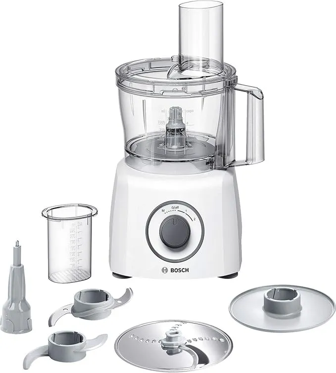 Bosch - Procesador de alimentos, MultiTalent 3, 800 W, Blanco