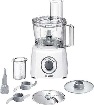 Bosch - Procesador de alimentos, MultiTalent 3, 800 W, Blanco