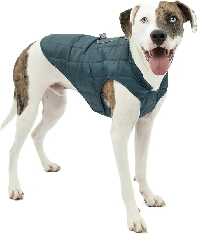 Kurgo Loft Chaqueta Reversible para Perro - Talla S, Azul Tinta
