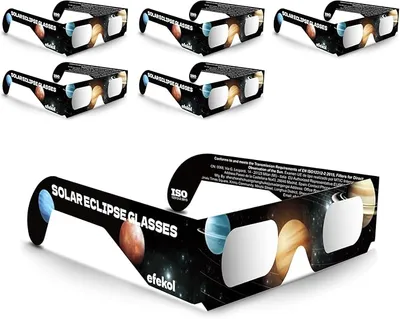 efekol Gafas Eclipse Solar Homologadas Pack de 6