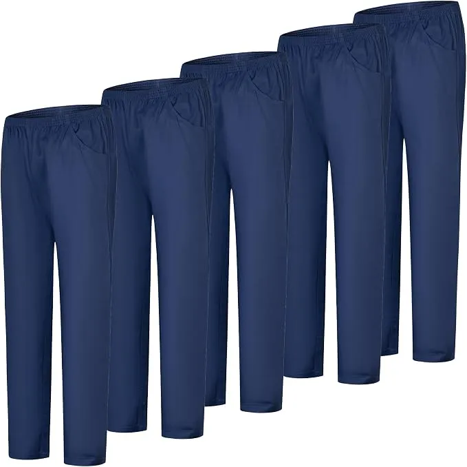 Pack 5 Pantalones Sanitarios Unisex Cintura Elástica MISEMIYA