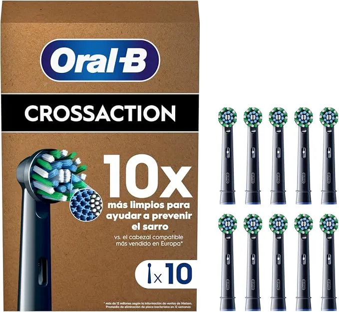 Oral-B Pro CrossAction Cabezales de Recambio Originales Pack 10