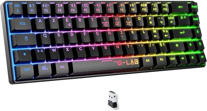 Teclado 60% Inalámbrico The GLab Keyz Hydrogen WL