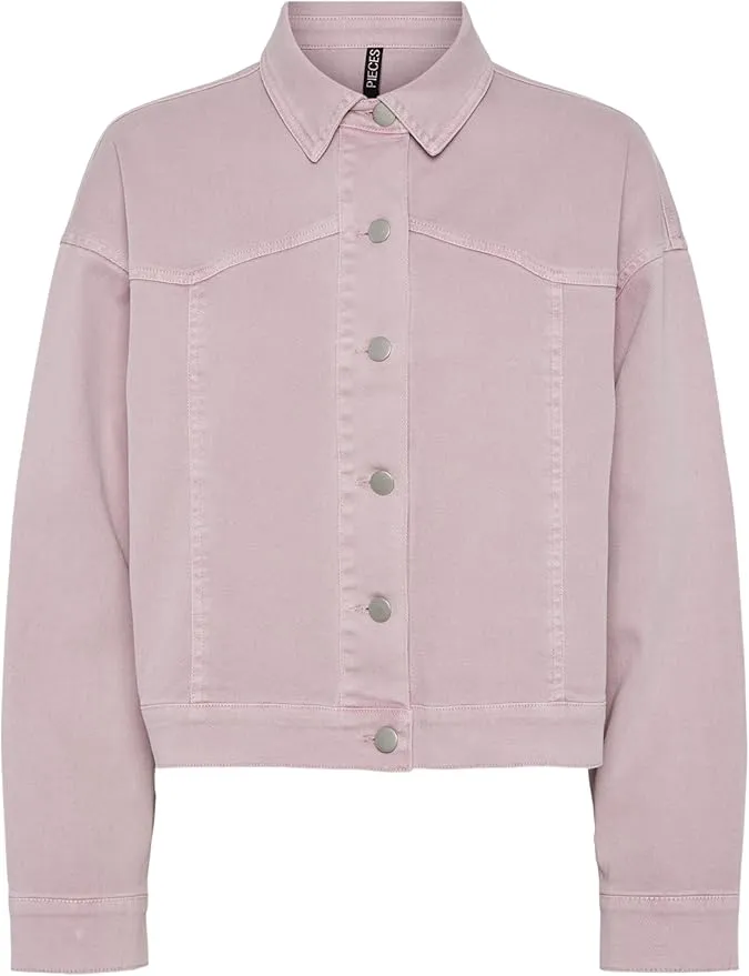 PIECES Chaqueta vaquera Pcfenny Ls para mujer