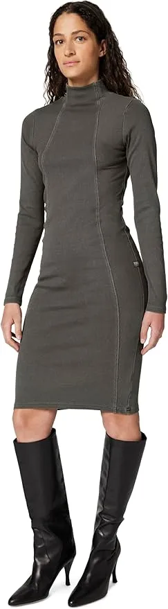 Vestido Washed Slim Rib para Mujer G-STAR