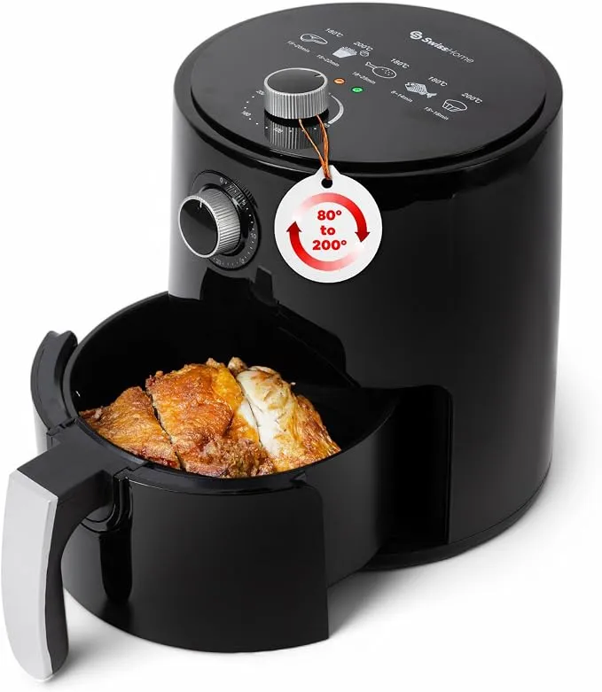Freidora de Aire SwissHome 2.5L 1200W - Compacta y Eficiente