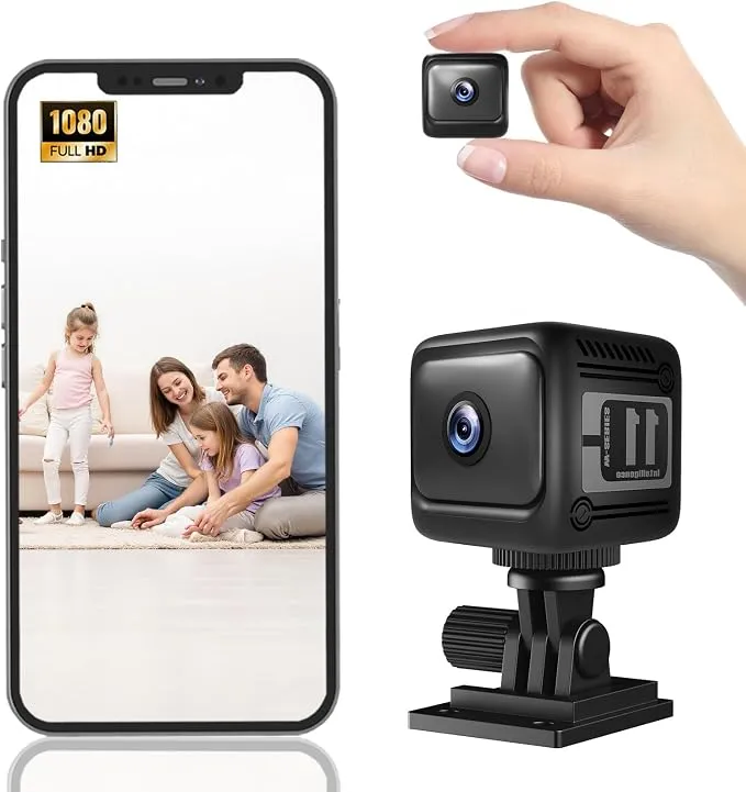 Mini Cámara Espía NGUUIQC HD 1080P con Visión Nocturna y Detección de Movimiento