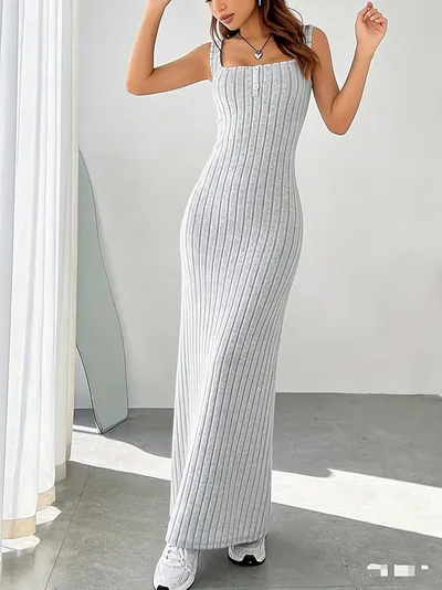 VESTIDO MUJER PUNTO ACANALADO
