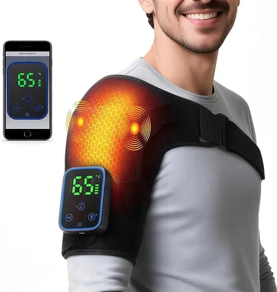 Masajeador Eléctrico de Hombros con 7 Modos de Calor y App Control