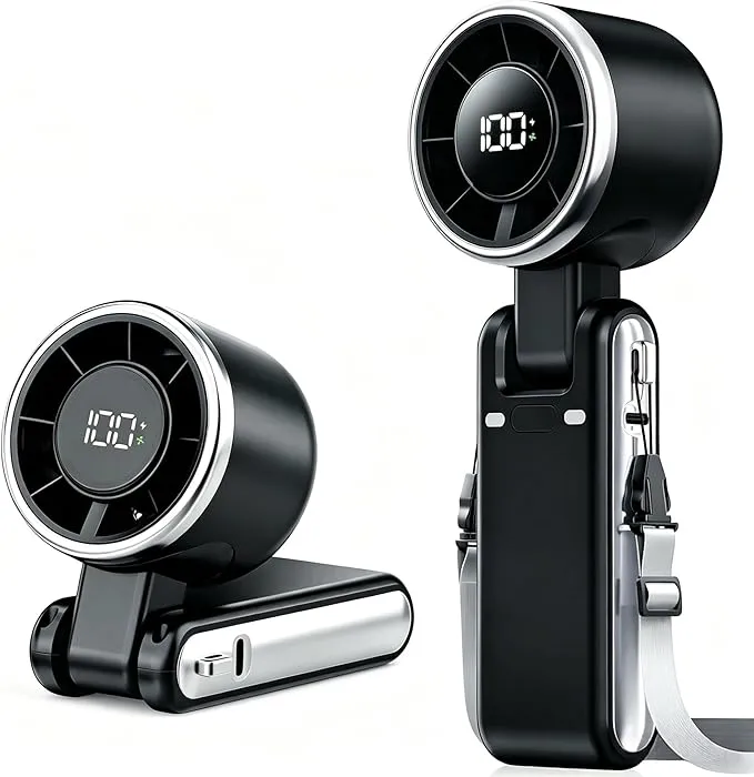 Ventilador personal de 6000 mAh, ventilador personal de mano 3 en 1 con 100 velocidades