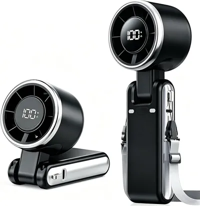 Ventilador personal de 6000 mAh, ventilador personal de mano 3 en 1 con 100 velocidades