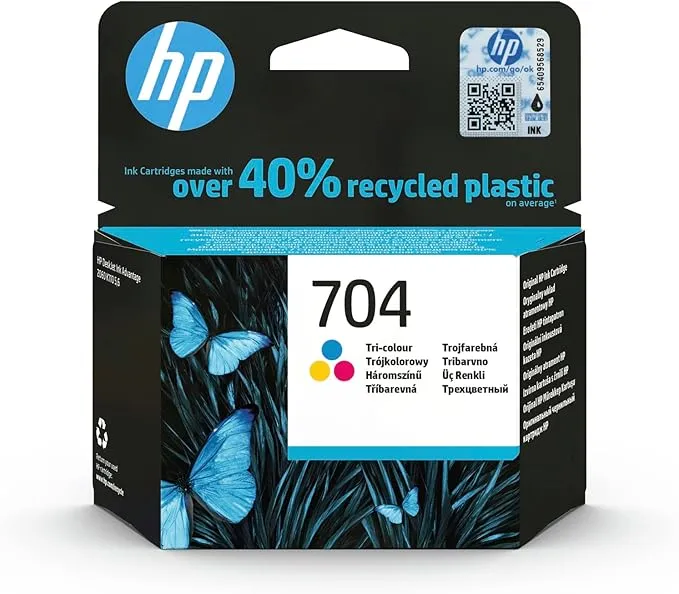 HP 704 Tri-color Ink Cartridge