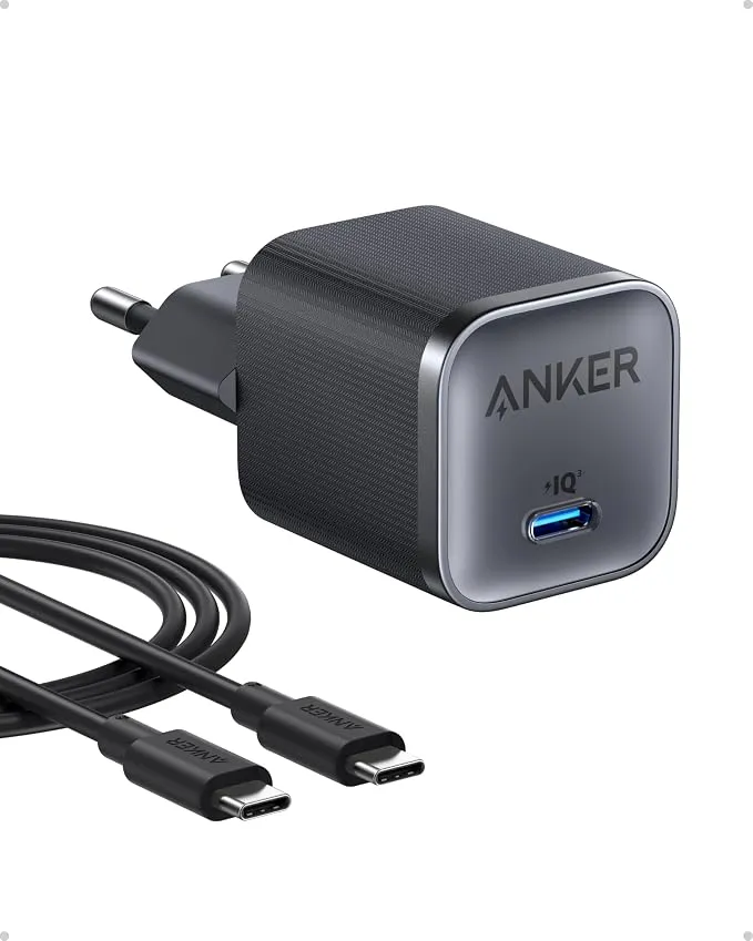Cargador Anker Nano 45W USB-C Plegable GAN Carga Rápida