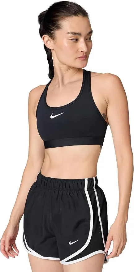 Sujetador Deportivo Nike Swoosh Soporte Medio Mujer Negro/Blanco Talla S