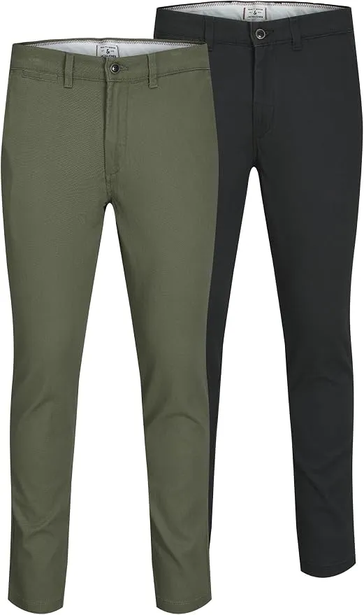 Pack 2 Pantalones Chino Slim Fit Jack & Jones para Hombre