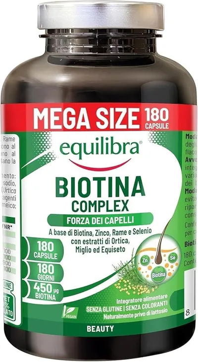 Biotina Alta Dosis 180 cápsulas