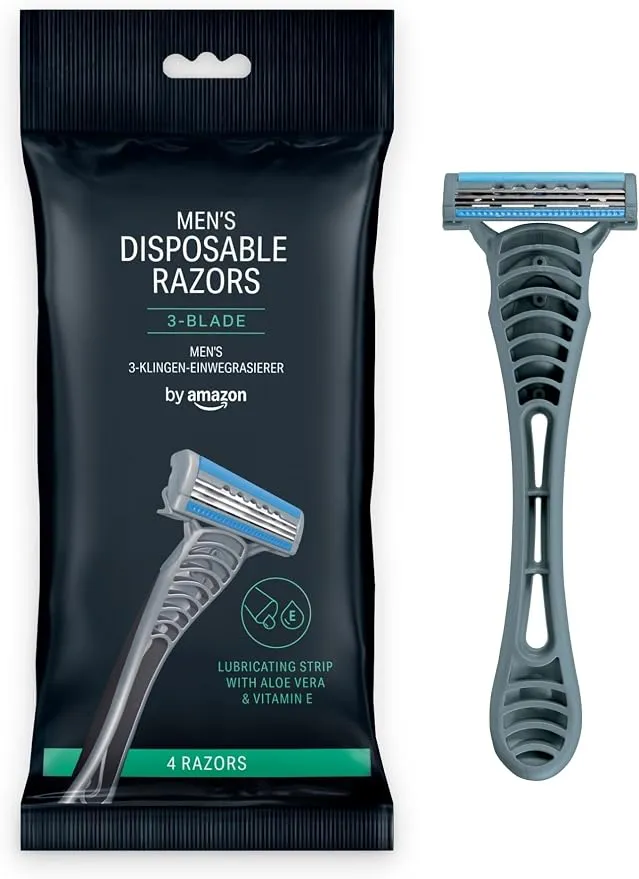 Maquinillas de afeitar desechables de 3 cuchillas para hombre