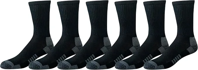 Amazon Essentials Calcetines Deportivos Algodón Alto Rendimiento Hombre Pack 6 Pares