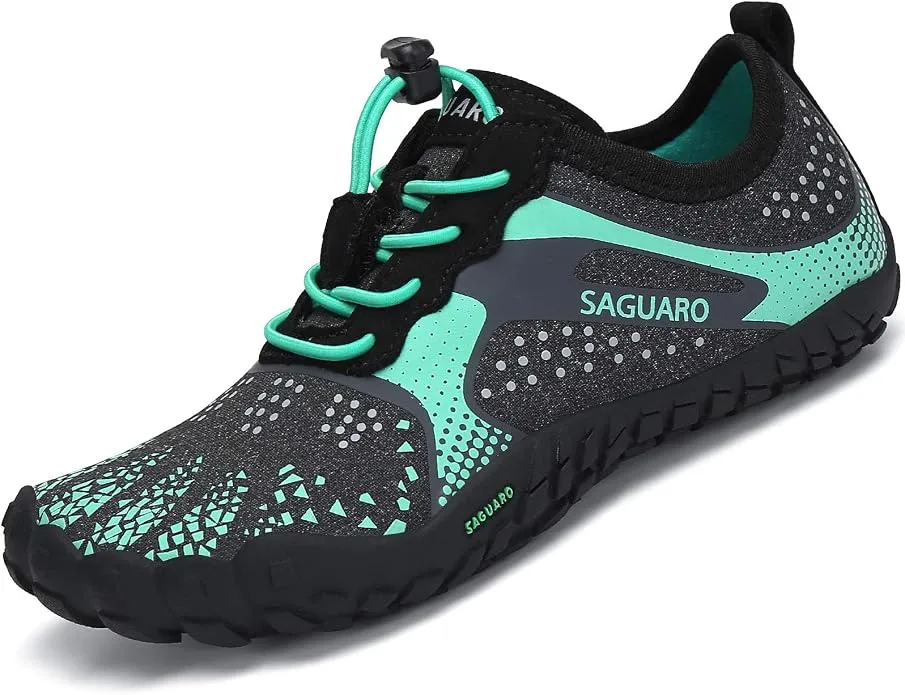 Zapatilla Minimalista Barefoot Trail Running Infantil (Verde, Talla 25)