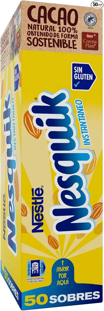 CACAO NESQUIK SOLUBLE 50 SOBRES