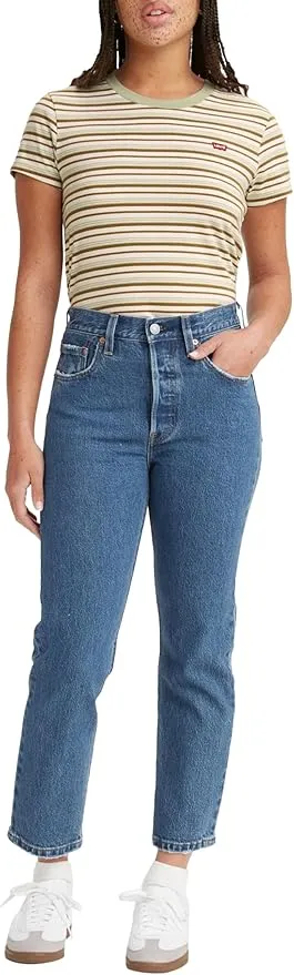 Levi's 501 Crop Vaqueros, Jazz Pop, 26W / 26L Mujer