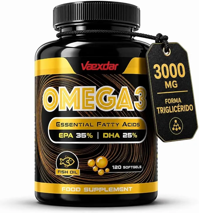Vaexdar Omega 3 Capsulas 3000mg - Alta Concentración EPA y DHA