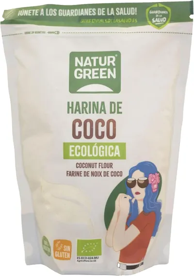 Harina de Coco Bio Naturgreen sin Gluten 500 gr